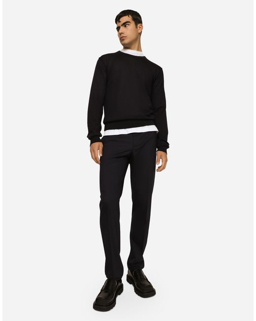 Pull Girocollo Dolce & Gabbana de hombre de color Black