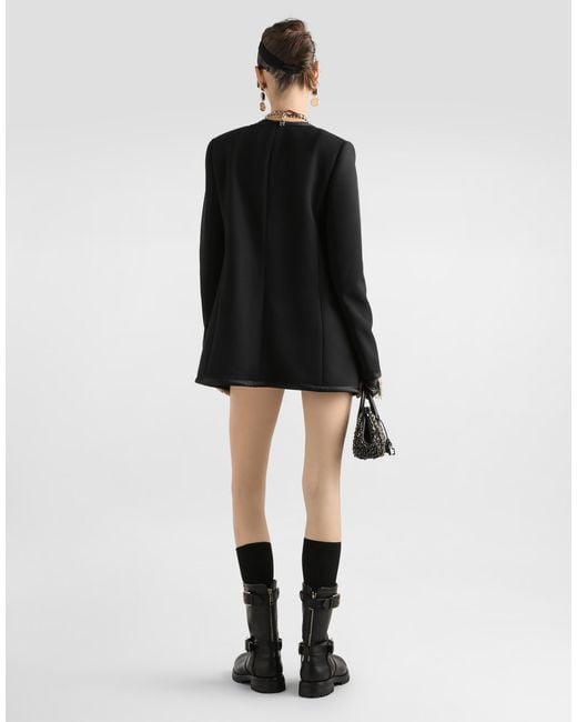 Dolce & Gabbana Black Wool Crêpe Culottes