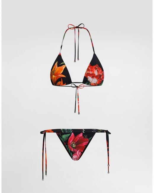 Dolce & Gabbana White Triang.Scorr.+Tanga