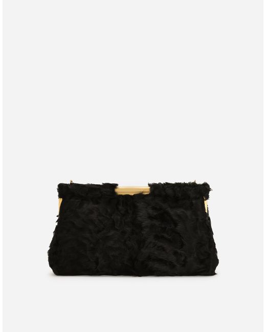Dolce & Gabbana Black Large Marlene Shoulder Bag