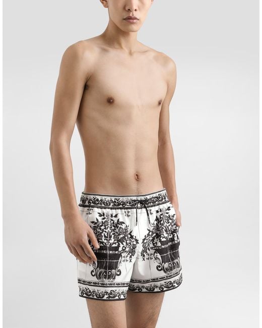 Dolce & Gabbana White New Boxer Corto for men