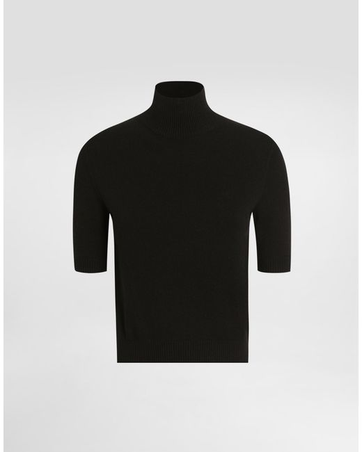 Dolce & Gabbana Black Cashmere Pullover