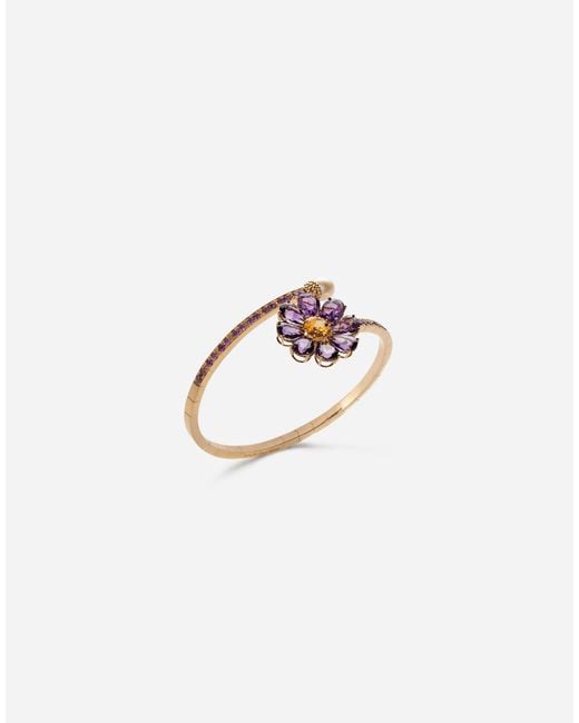 Dolce & Gabbana Purple Spring Bracelet 18-Carat, Amethysts, And Citrine