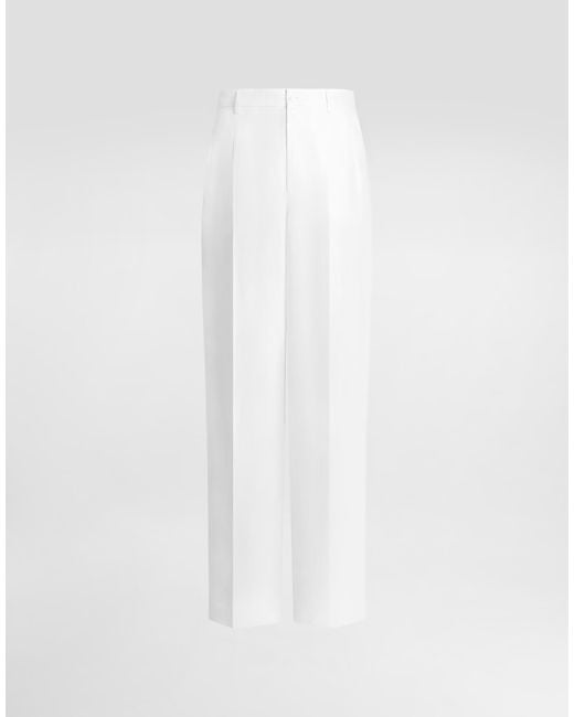 Dolce & Gabbana White Pantalone for men