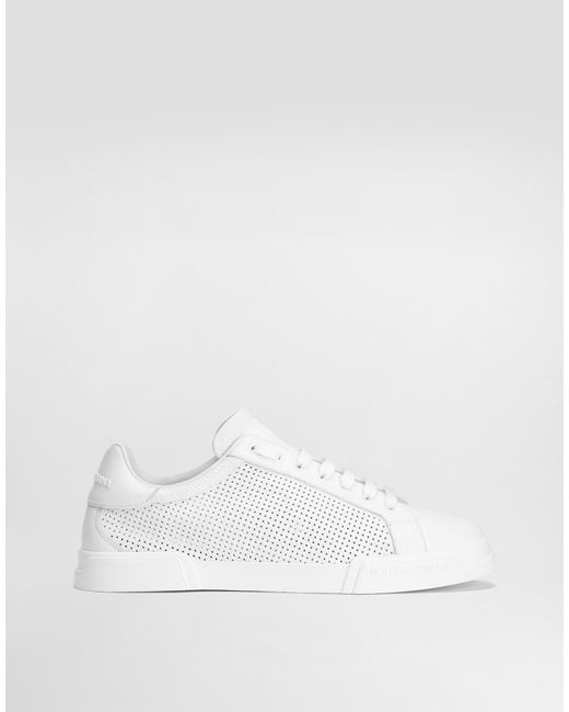 Dolce & Gabbana White Portofino Light Strobel Sneakers for men