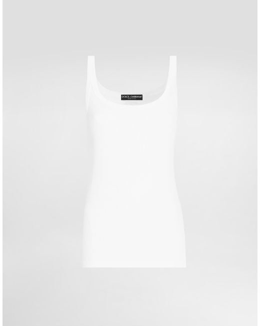 Dolce & Gabbana White Canotta