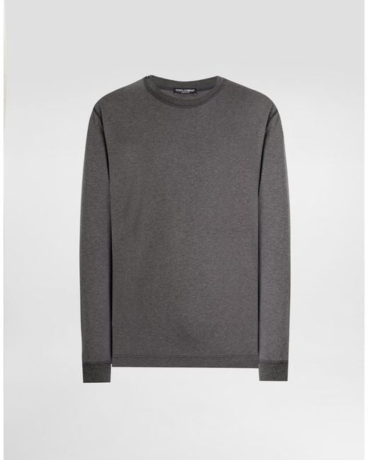 Dolce & Gabbana Cotton T-Shirt in Gray für Herren