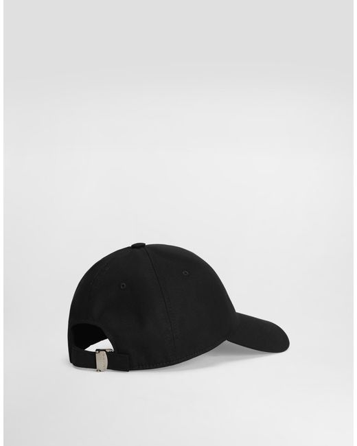 Dolce & Gabbana Black Drill Baseball Cap for men