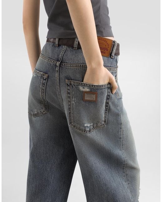 Dolce & Gabbana Blue 5-Pocket Denim Trousers