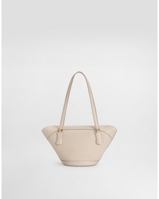 Dolce & Gabbana Capri カーフスキン コッファバッグ White