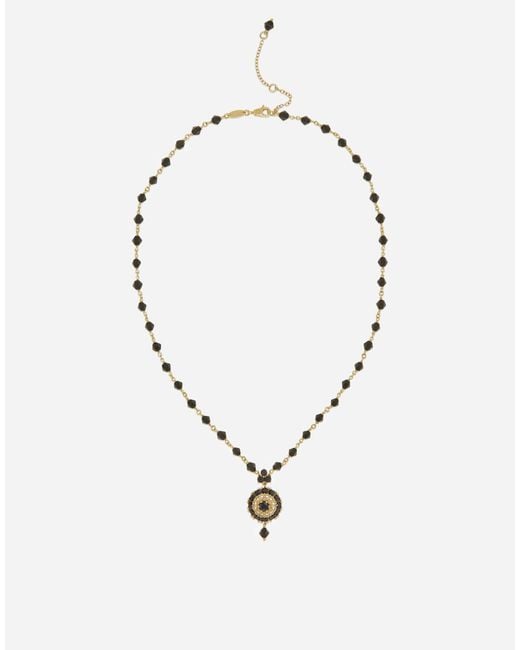 Dolce & Gabbana Blue Sicily Necklace 18-Carat, Jades And Sapphires