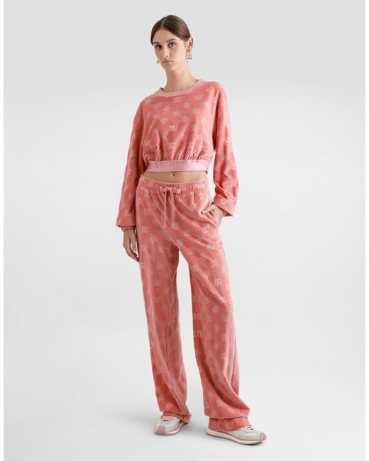 Dolce & Gabbana Pink Logo Sweatshirt