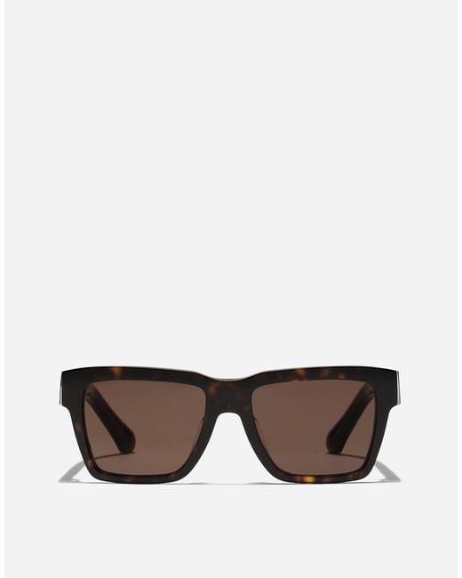 Dolce & Gabbana Gray Mirror Logo Sunglasses for men