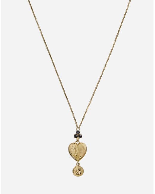 Dolce & Gabbana Multicolor Sicily Necklace 18-Carat And Sapphires