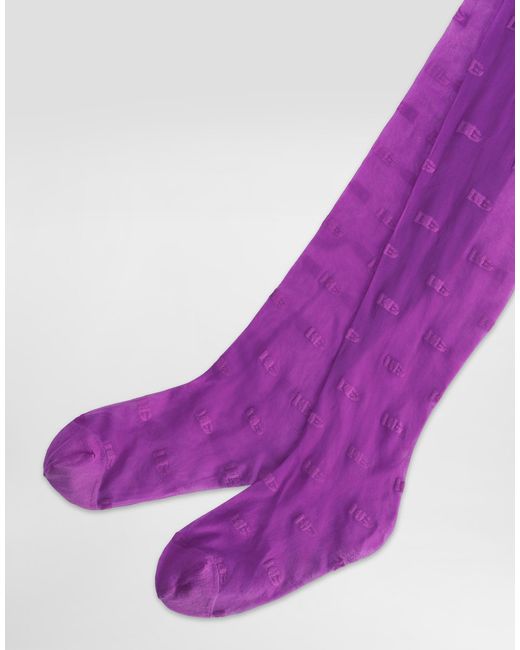 Dolce & Gabbana Purple 15 Denier Tights