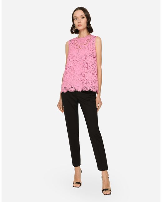 Dolce & Gabbana Black Gabardine Pants