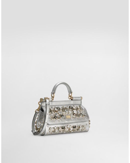 Dolce & Gabbana White Sicily Small Handbag