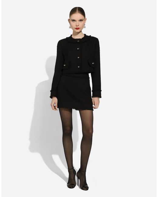 Dolce & Gabbana ミニスカート Rachelツイード Black
