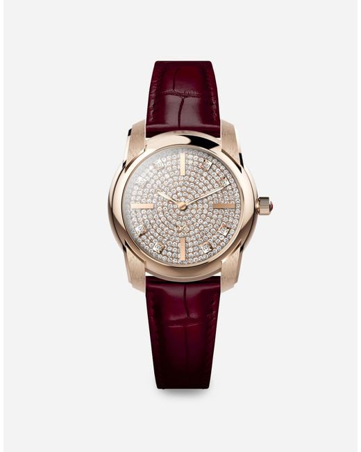 Dolce & Gabbana Red Dg7 Pavé Watch