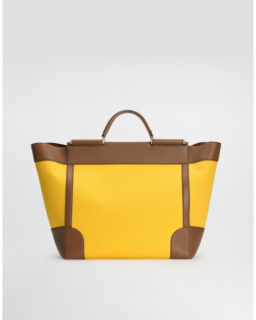 Dolce & Gabbana Yellow Sicily Handbag for men