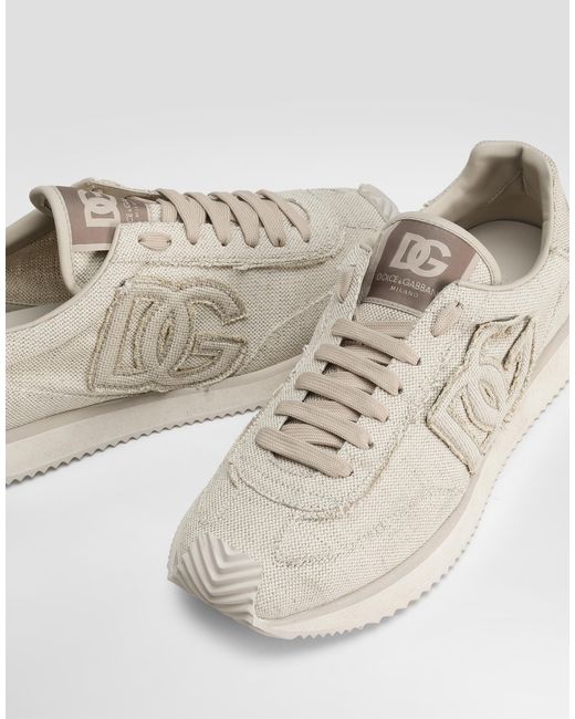 Sneaker Dg Cushion di Dolce & Gabbana in Natural da Uomo