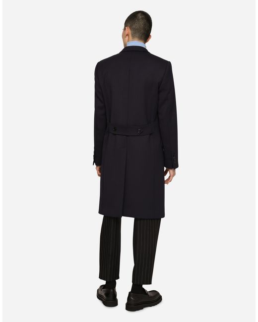 Dolce & Gabbana Blue Extra-Fine Cashmere And Silk Turtleneck Sweater for men