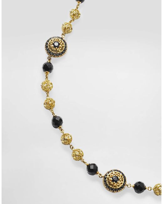 Dolce & Gabbana Natural Sicily Necklace 18-Carat, Sapphires And Jade