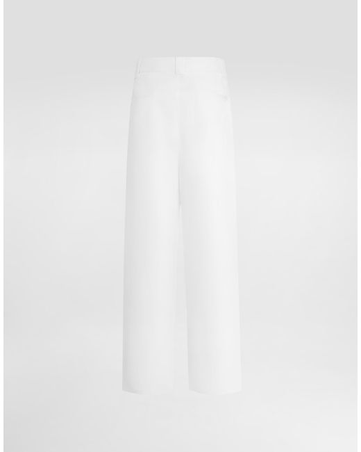 Dolce & Gabbana White Pantalone for men