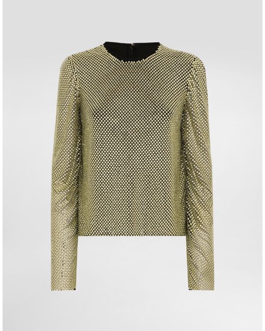 Dolce & Gabbana Green Long-Sleeved Top