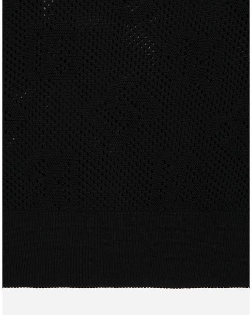 Dolce & Gabbana Black Round-Neck Knitwear