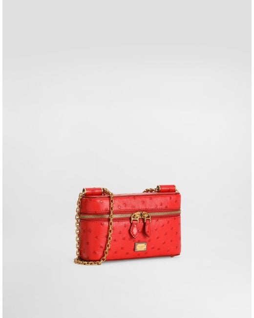 Dolce & Gabbana Red Sicily Small Shoulder Bag