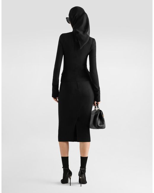 Dolce & Gabbana Black Wool Jacket