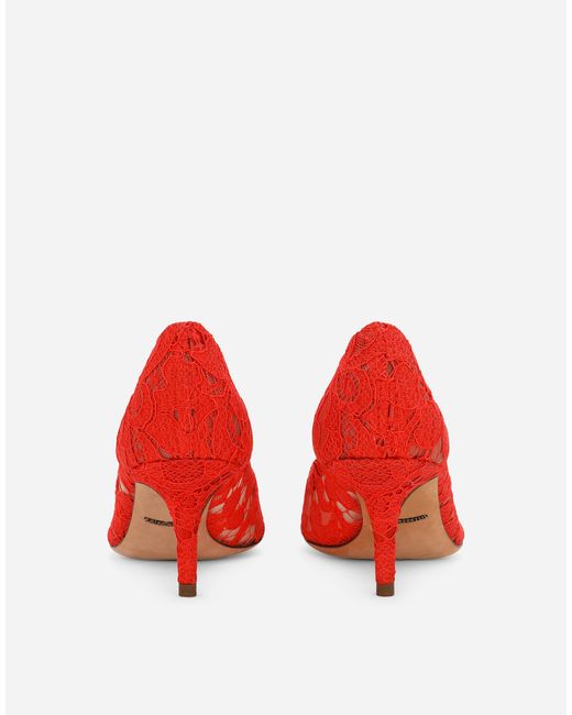 Pump Dolce & Gabbana de color Red