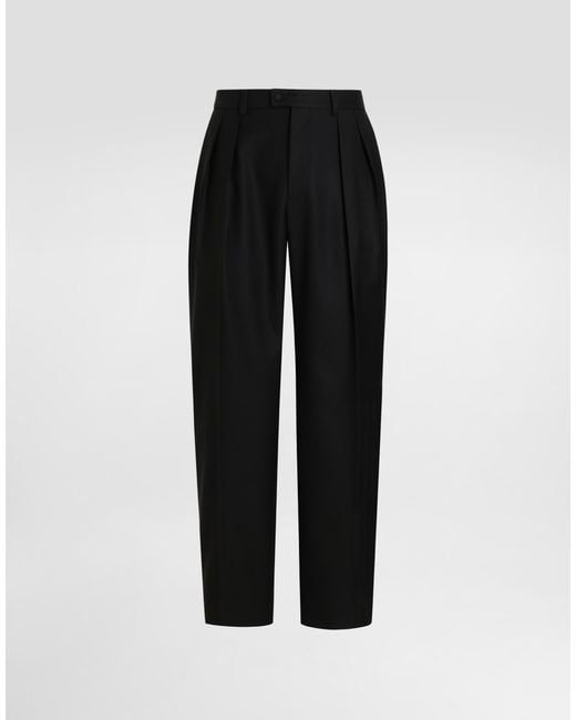 Dolce & Gabbana Black Pantalone for men