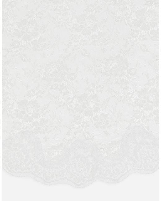 Dolce & Gabbana White Veletta Ovale