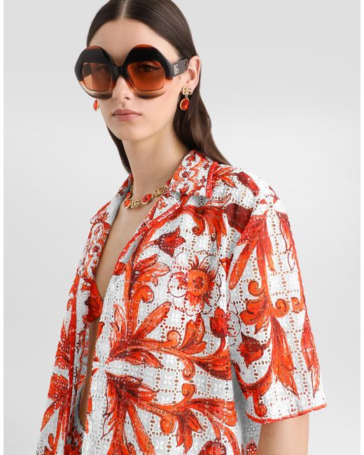 Dolce & Gabbana Red Camicia