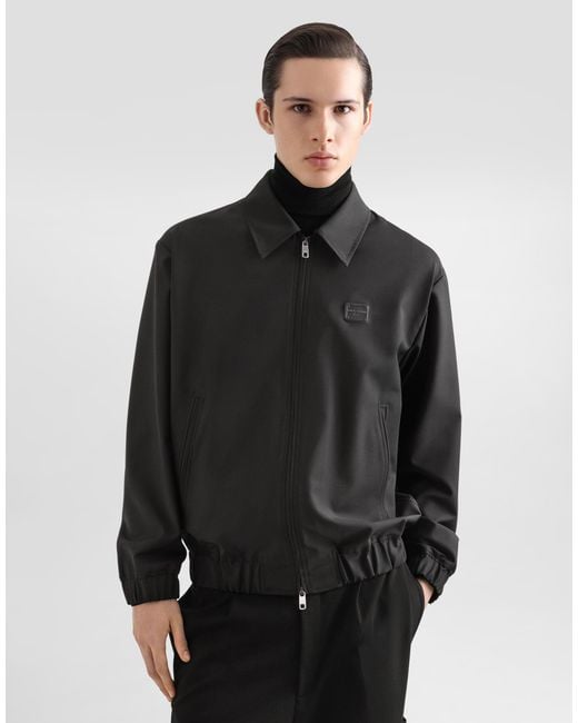 Dolce & Gabbana Black Giubbotto for men