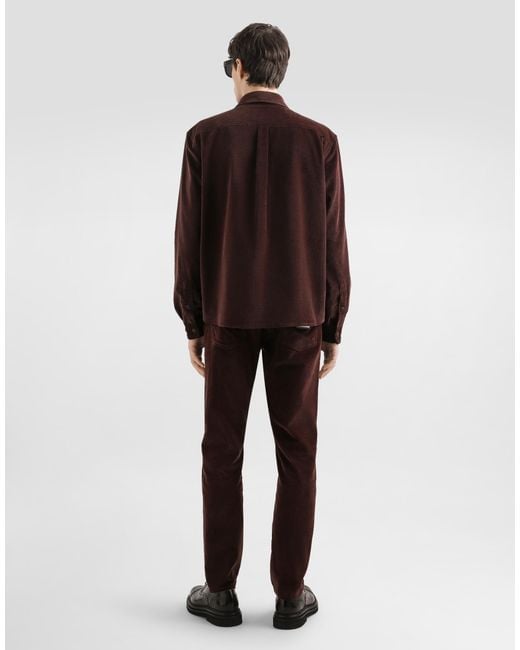 Dolce & Gabbana Brown Two-Pockets Shirt for men