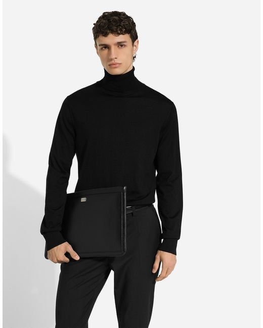 Pouch Grande di Dolce & Gabbana in Black da Uomo