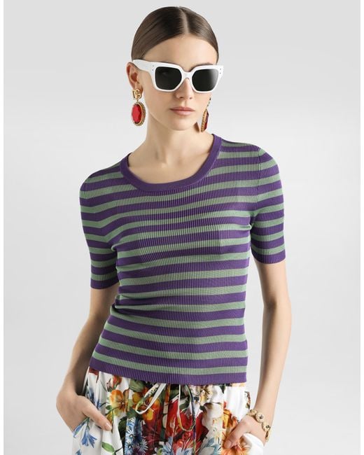 Dolce & Gabbana ビスコース プルオーバー Blue