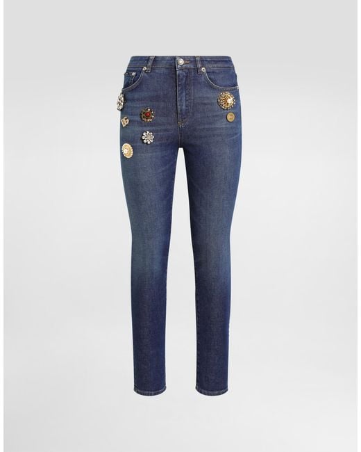 Dolce & Gabbana 5-Pocket Denim Trousers Blue