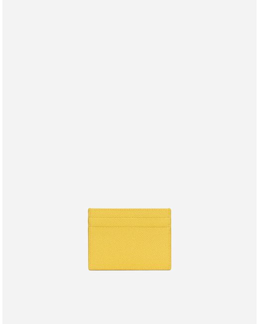 Dolce & Gabbana カードホルダー Dauphineカーフスキン Yellow