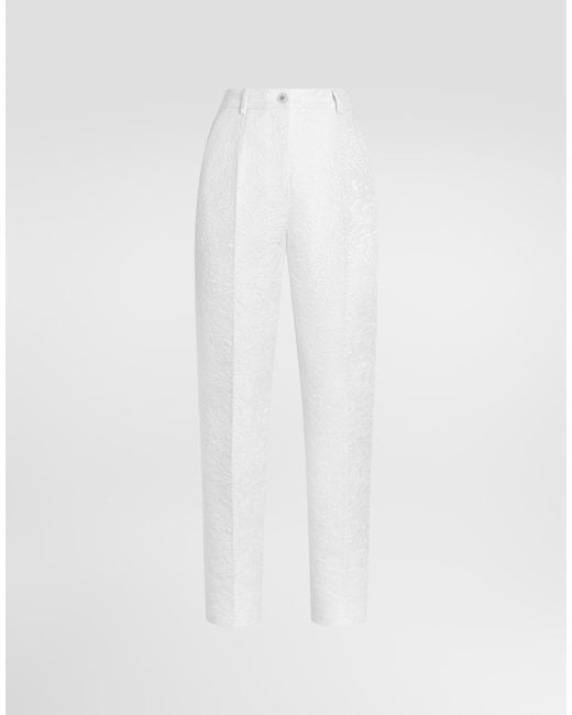 Dolce & Gabbana White Pantalone