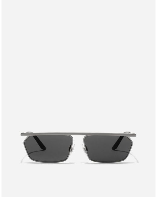 Dolce & Gabbana Gray Metal Classic Sunglasses for men