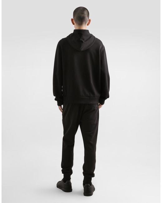 メンズ Dolce & Gabbana Jersey Trousers With Heraldic Patch Black