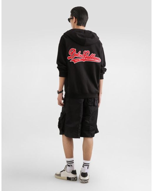 Dolce & Gabbana Jersey T-Shirt With Patch in Black für Herren