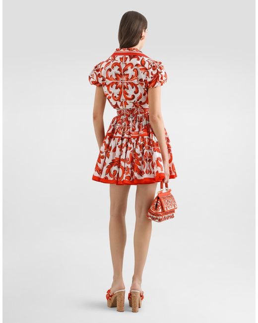 Dolce & Gabbana Red Camicia