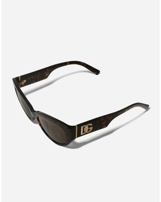 Dolce & Gabbana Gray Dg Crossed Sunglasses