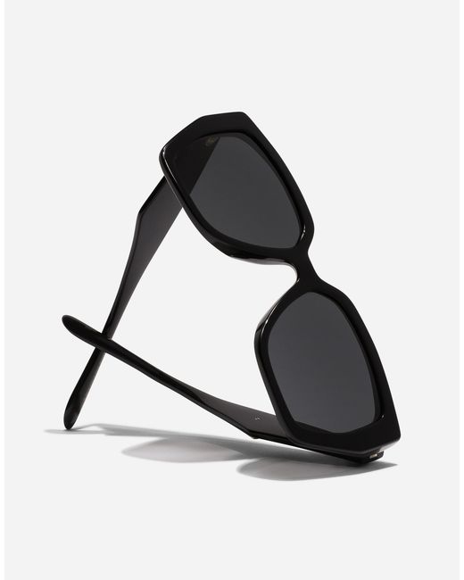 Dolce & Gabbana Black Dg Crossed Sunglasses