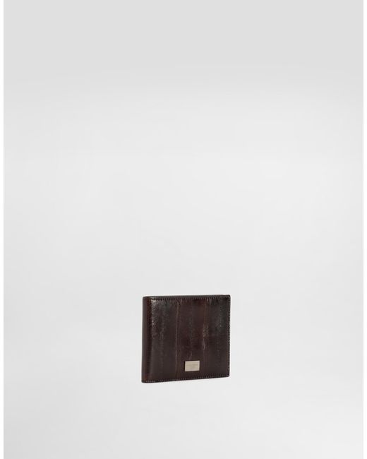 Dolce & Gabbana White Eel Leather Wallet for men